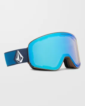 Masque de snow Odyssey Navy Cobalt (+écran bonus - Gris foncé) - Ice Chrome