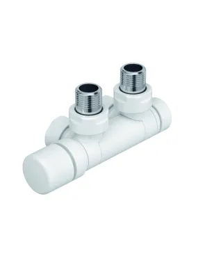 Robinetterie thermostatisable horizontal pivotant réversible 1/2'' Kit U blanc Acova 991631